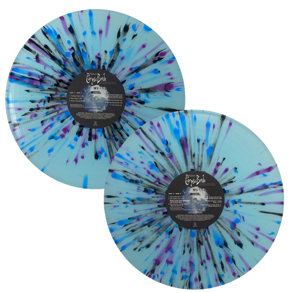 Corpse Bride (Lune bleue avec éclaboussures de fantômes violets et noirs) - Bande originale vinyle