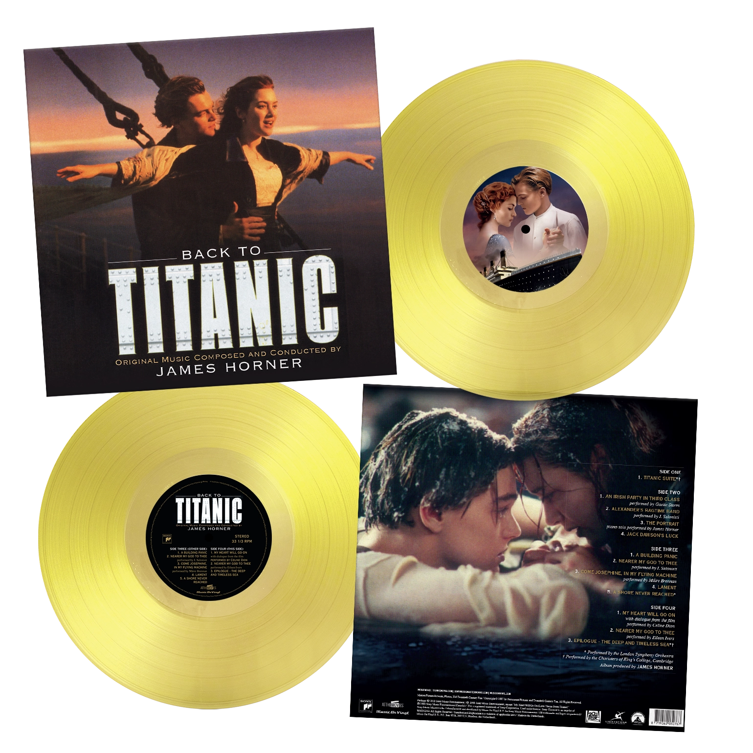 貴重 カラー・レコード2枚組 タイタニック サウンド・トラック Titanic TITANIC サウンドトラック レコード 貴重 カラー・レコード2枚組
