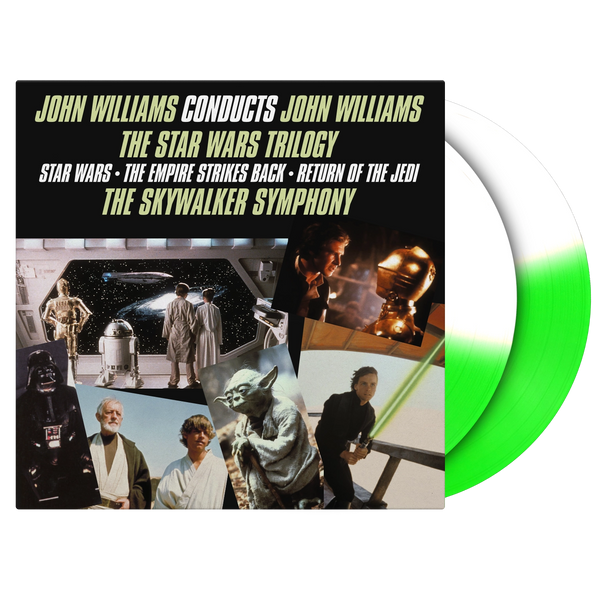 John Williams Conducts John Williams - The Star Wars Trilogy (half green, half white) - Vinyl Soundtrack