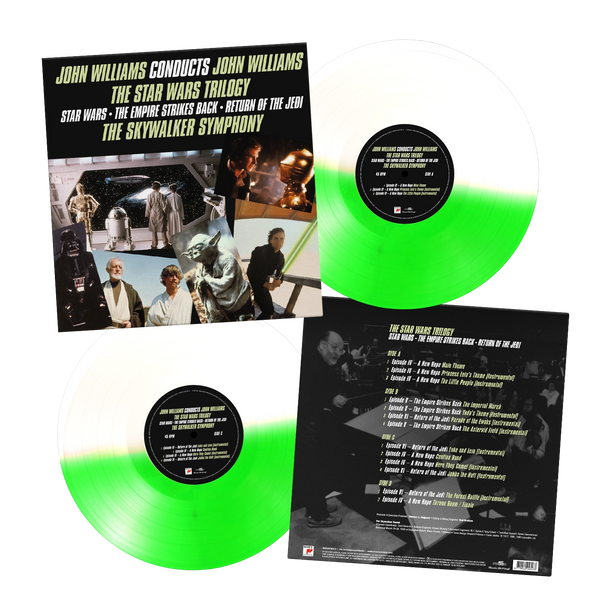 John Williams Conducts John Williams - The Star Wars Trilogy (half green, half white) - Vinyl Soundtrack