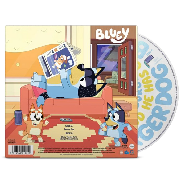 Bluey Burger Dog 7" - Vinyl Soundtrack | Record Store Day Exclusive